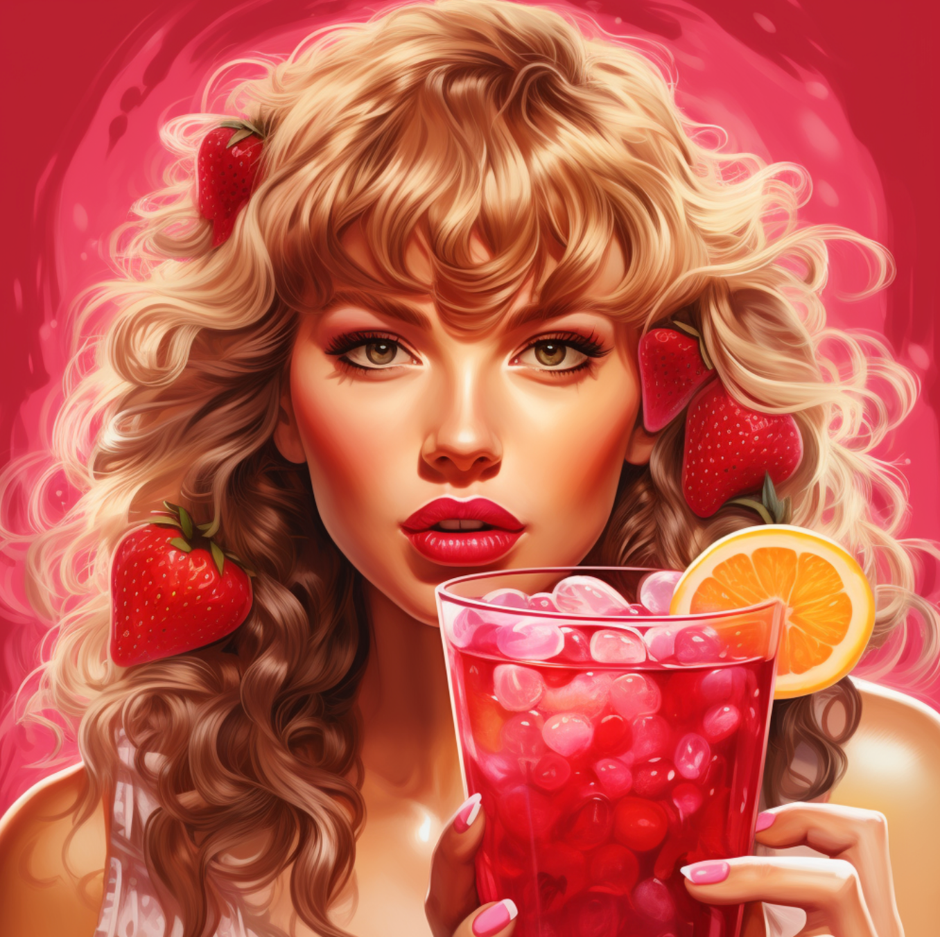 Taylor Swift raspberry collins