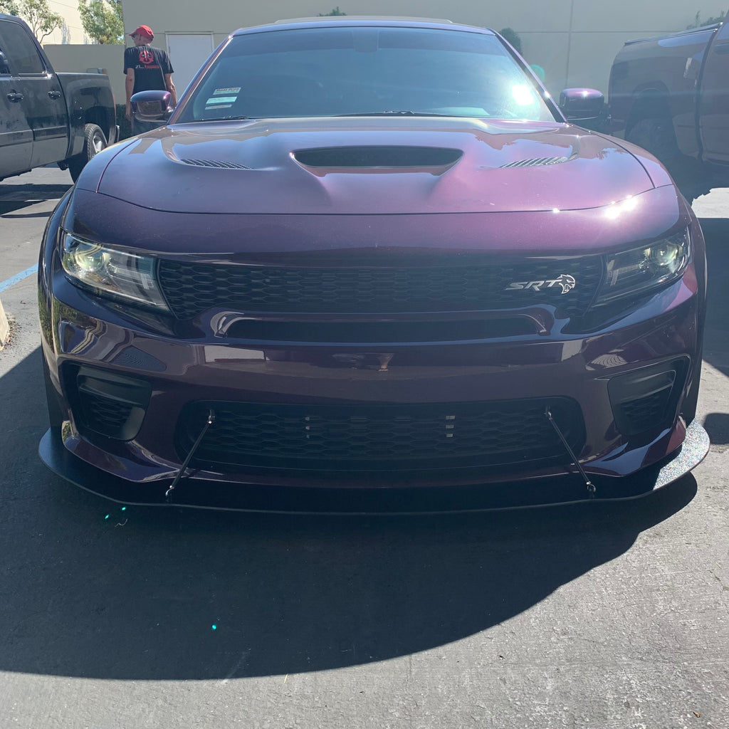 dodge charger widebody front splitter