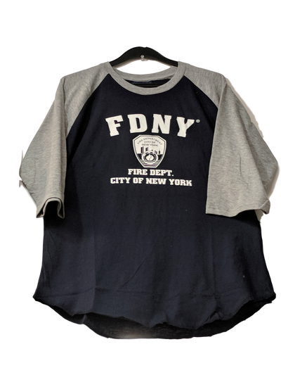 NYPD Full Chest and Sleeve Long Sleeve T-Shirt - Grey