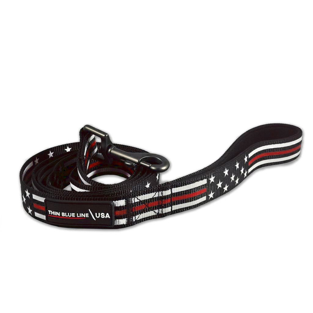 thin red line dog collar