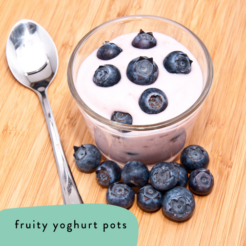 fruit yoghurt pots plastic free snack recipe