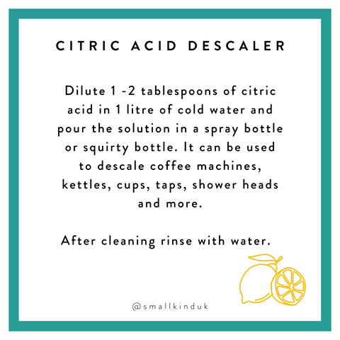 citric acid descaler recipe