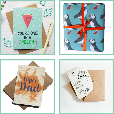 fathers day eco cards and wrap