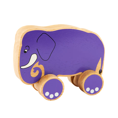 lanka kade wooden push along elephant