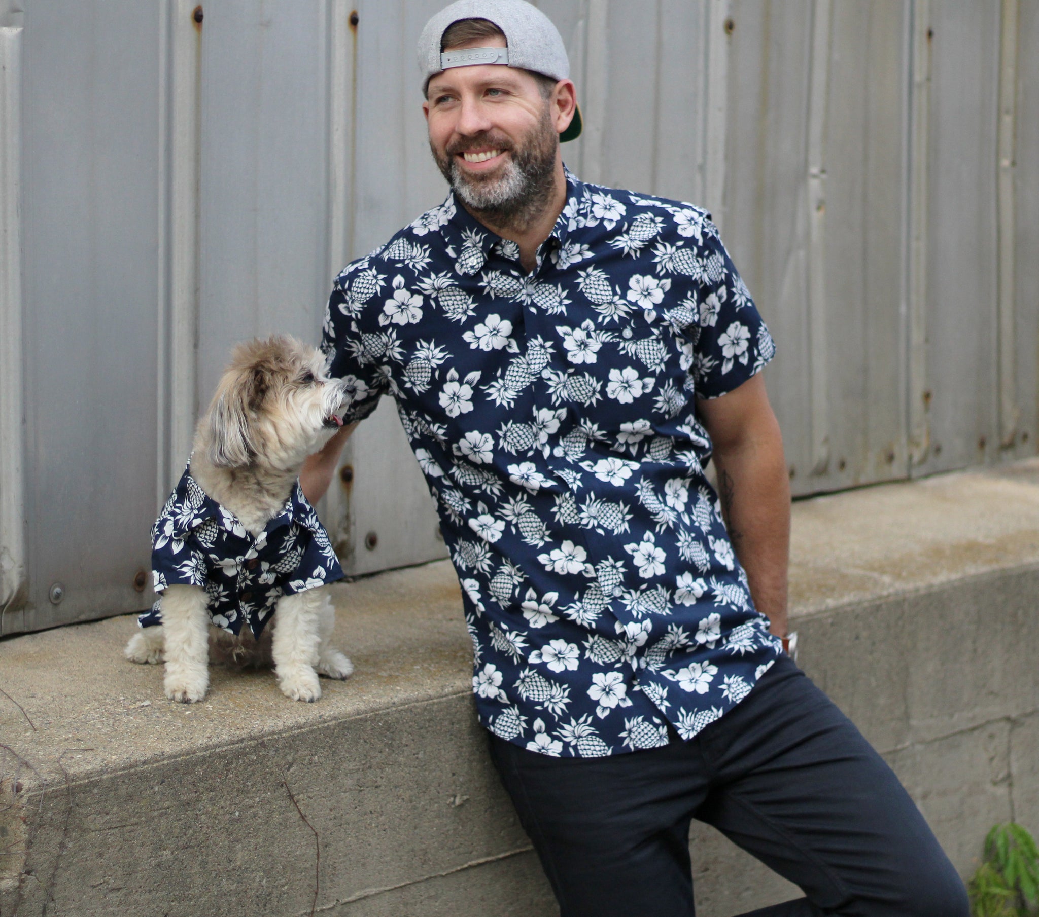 dog and human matching shirts