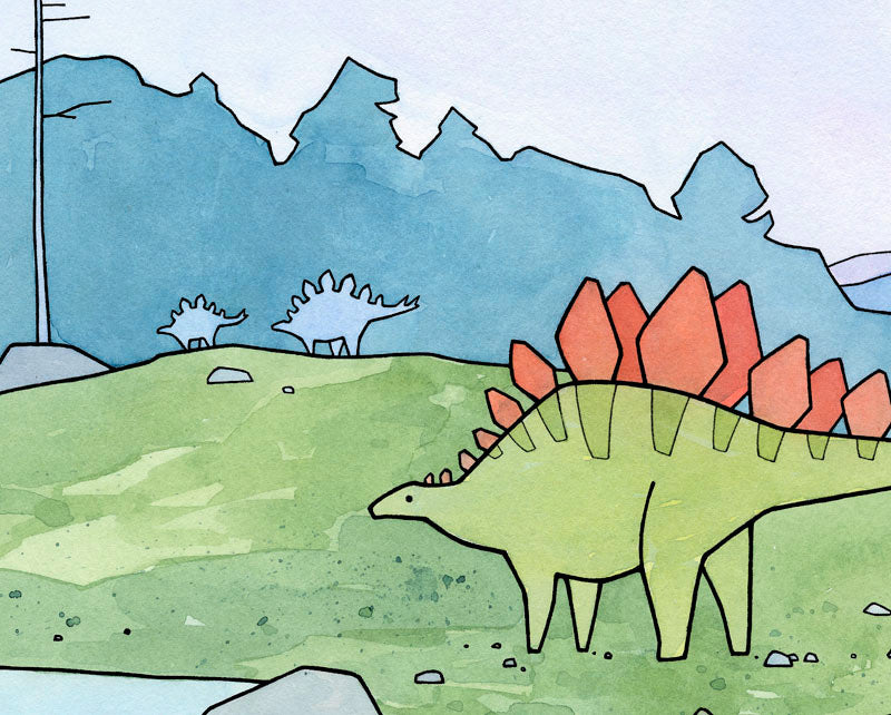Stegosaurus Kids Art