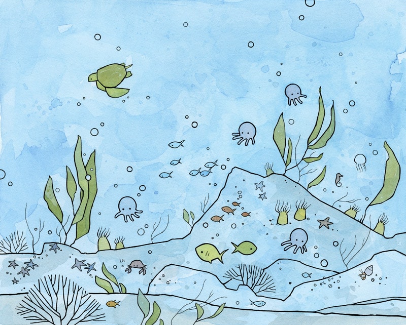 under the sea illustration