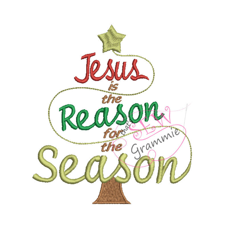 Download Reason for the Season Christmas Embroidery Design | sewgrammie