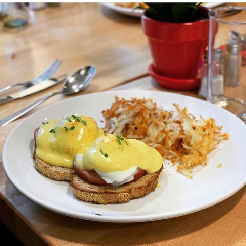 Eggs benedict at Red Spire Brunch House