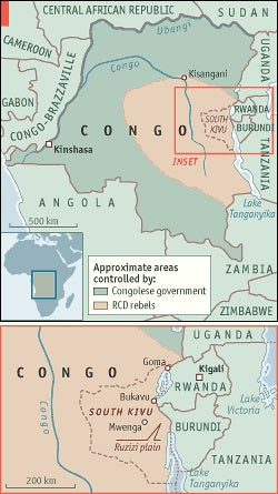 DR Congo map