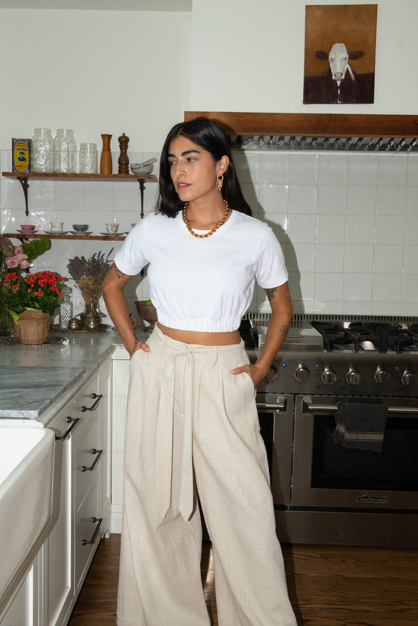 CORNERSTONE 23SS WIDE LEG PANTS - スラックス