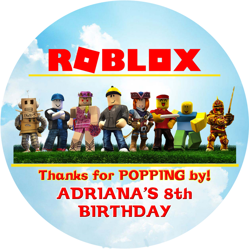 Roblox Birthday Popcorn Favor Bags Pop Central Popcorn - roblox movie theater