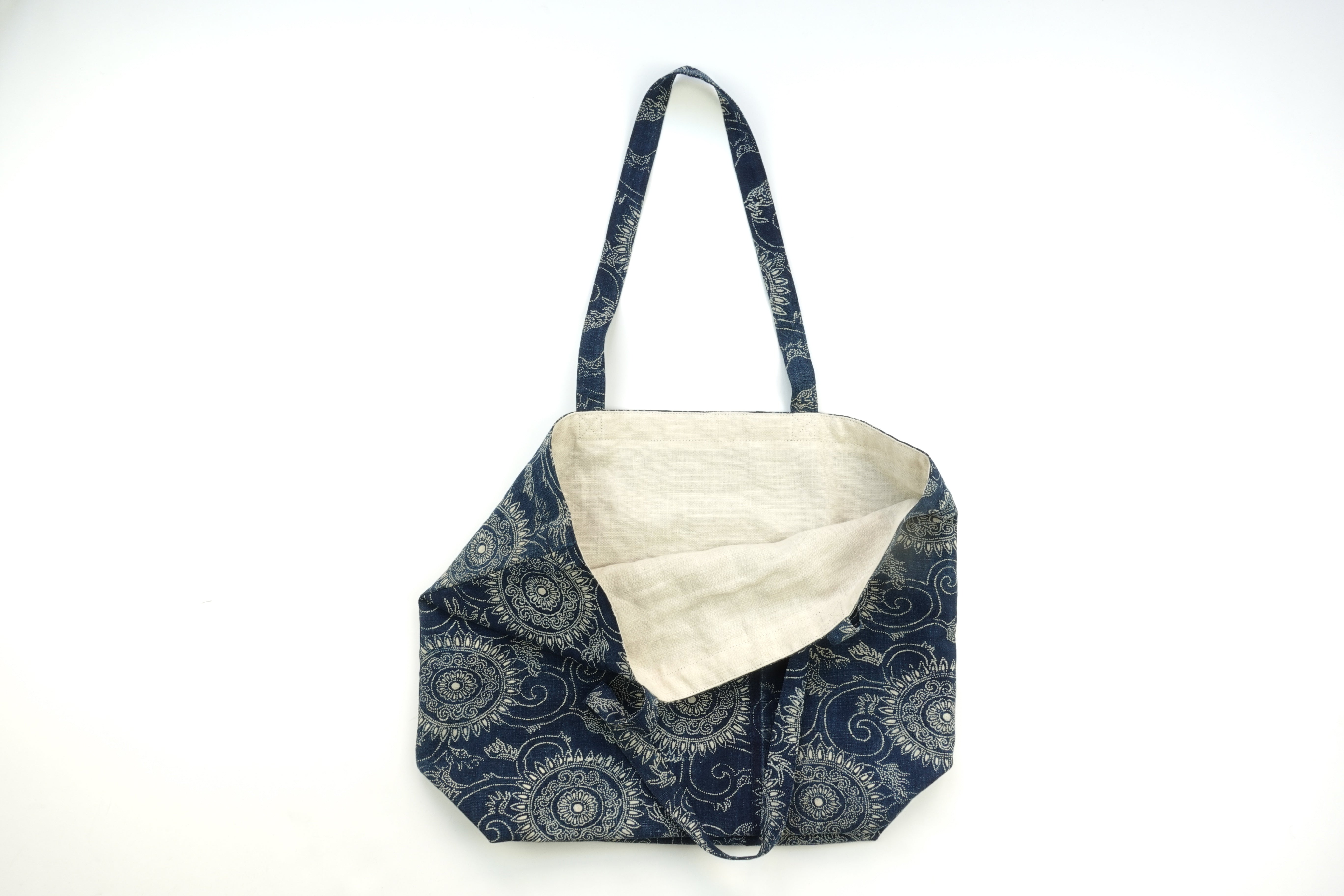 Katazome Tote (Kiku & Karakusa)