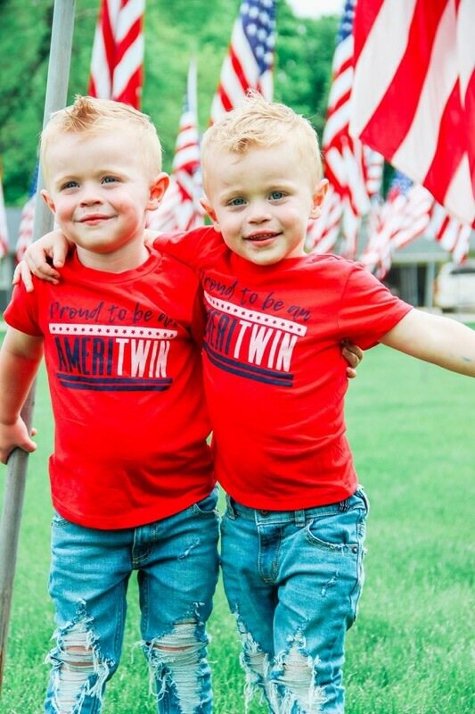 Ameritwin Tee - O Twins Clothing Co