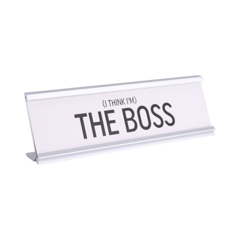 I think I'm The Boss Plaque Father's Day Gift Idea Klosh Gift Shop Singapore