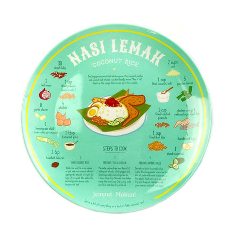 Nasi Lemak Recipe Plate Klosh Gift Shop Singapore