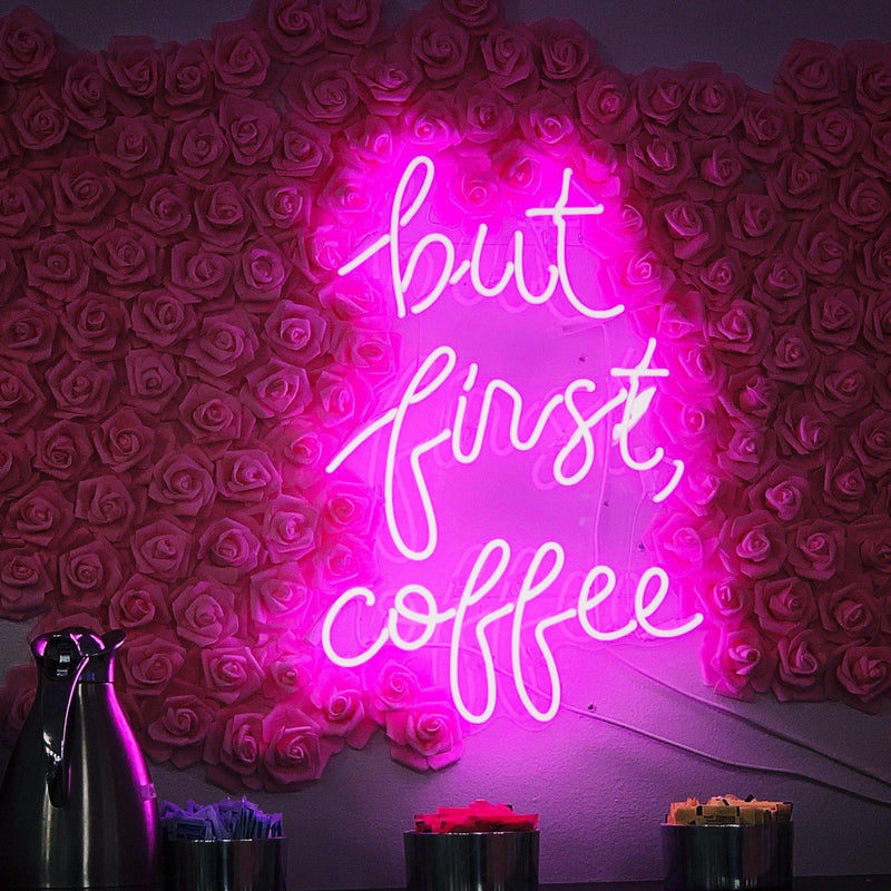 neon pink sign custom