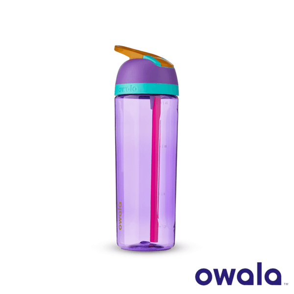 Owala Flip Water Bottle Tritan, 25 Oz., Smooshed Blueberry Blue 