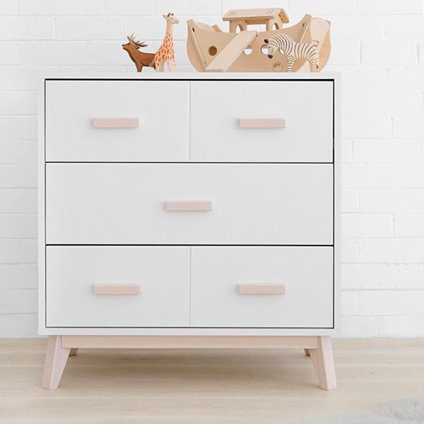 Babyletto Scoot Change Table Dresser White And Washed Natural