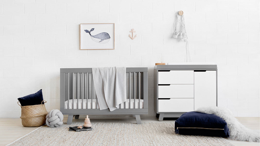 Babyletto Hudson Change Table Dresser Grey And White The Baby