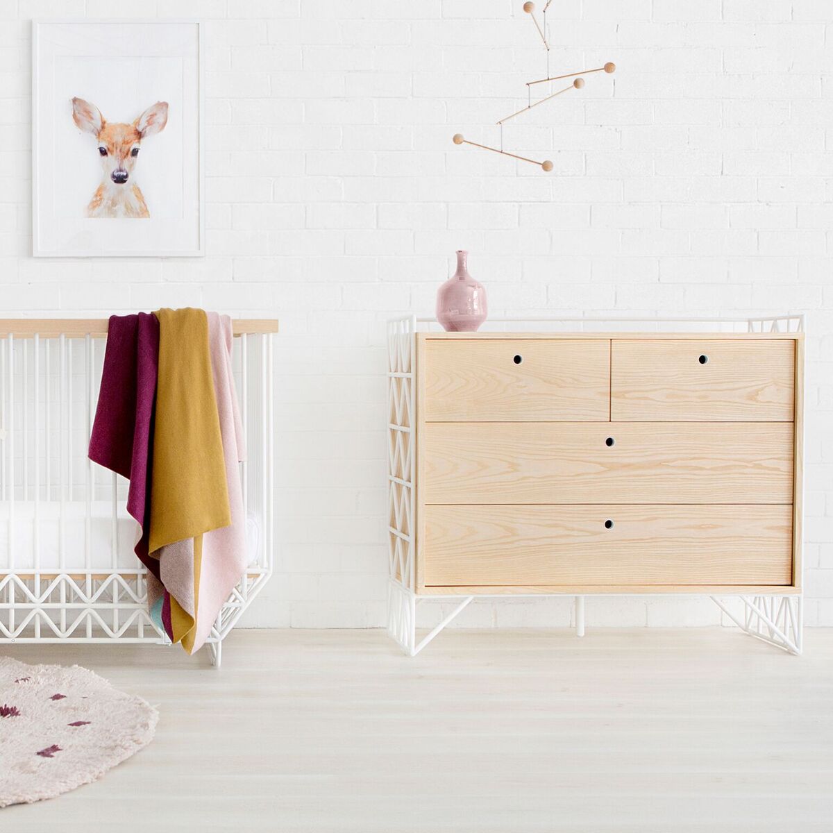 Ubabub Mod Dresser Change Table White And Natural The Baby Closet