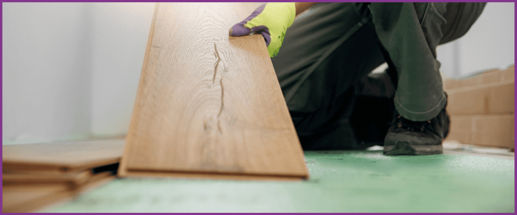 Taking up creaky laminate floor