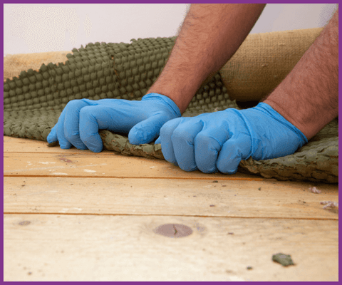 Step 1 when fitting carpet - prepare the subfloor