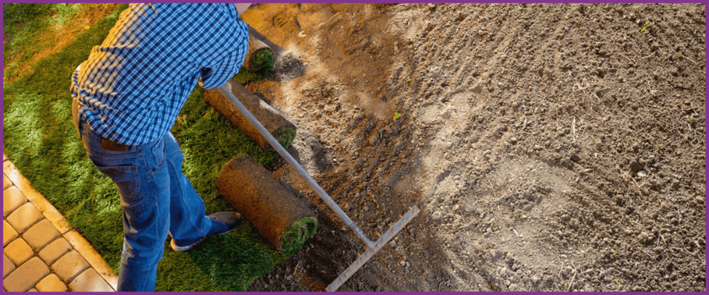 Preparing ground for artificial grass