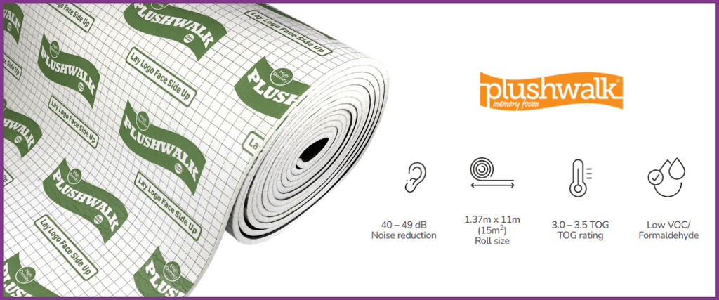Plushwalk 12mm - the best foam underlay available