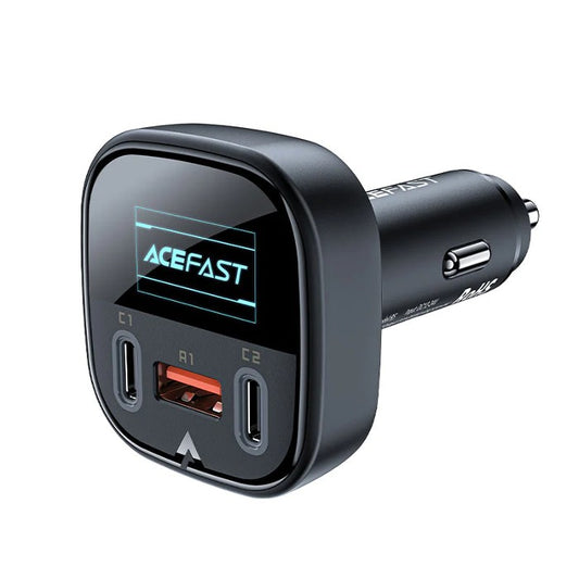 Chargeur réseau Acefast A41, 2x USB-C + USB, GaN 65W (noir) - Performant et  sûr 