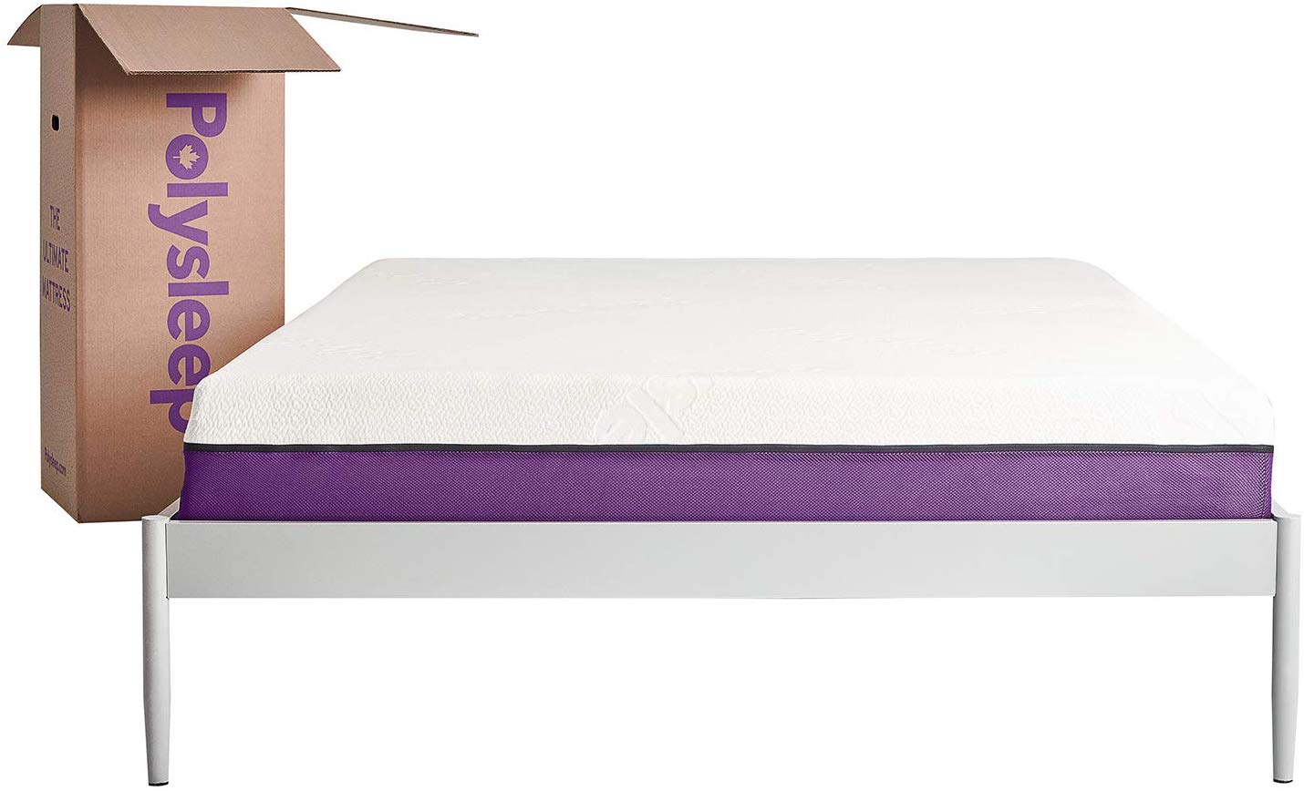 Le Matelas Polysleep et sa boîte d'emballage ouverte