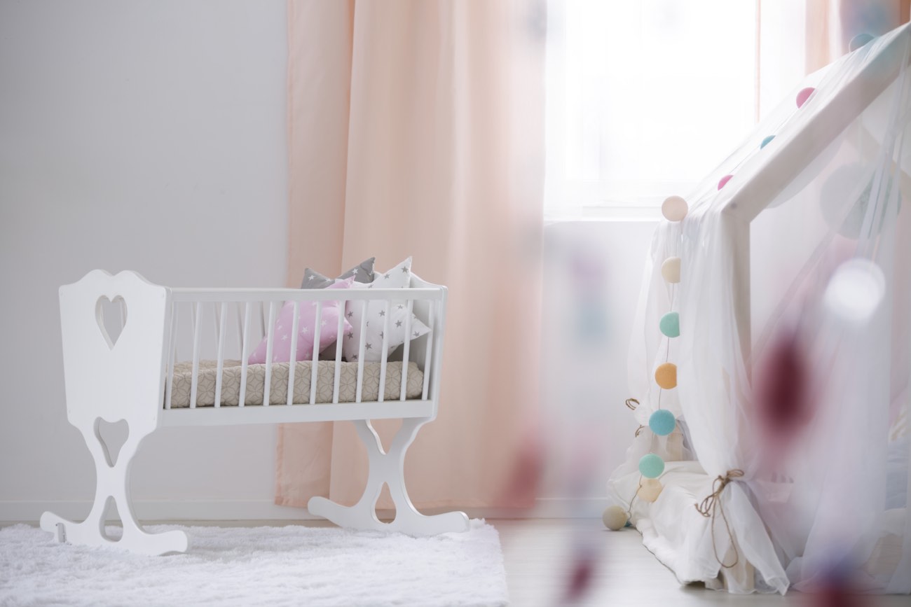Easy assembly of a baby's room including a crib.