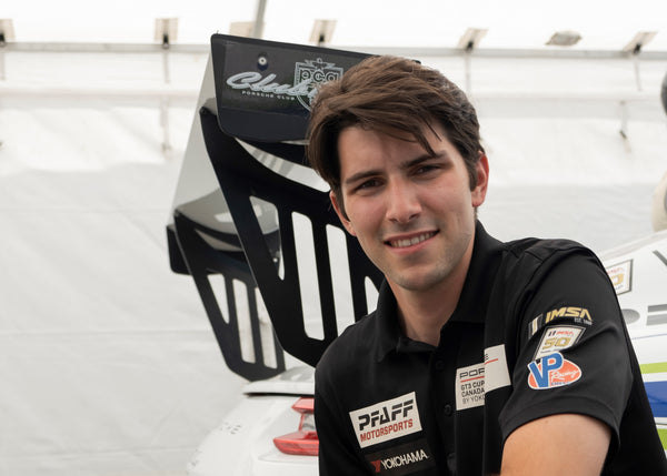 Sam fellows with his Porsche GT3