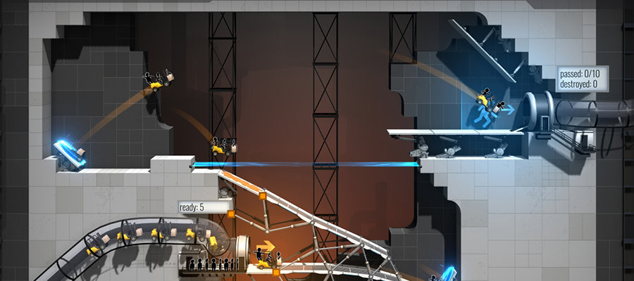 Bridge Constructor Portal Screenshot.