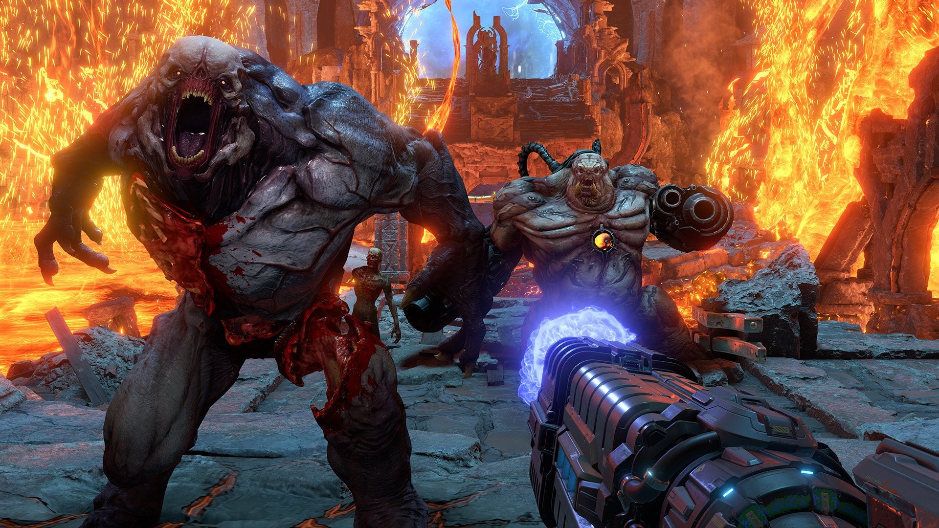 Doom Eternal relaxation exercise.