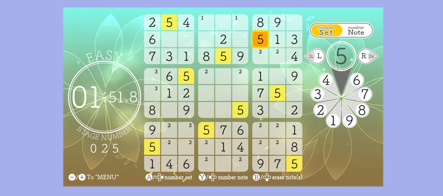 Boost memory with sudoku video game.