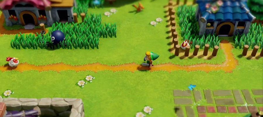 Le jeu Zelda: Link's Awakening.