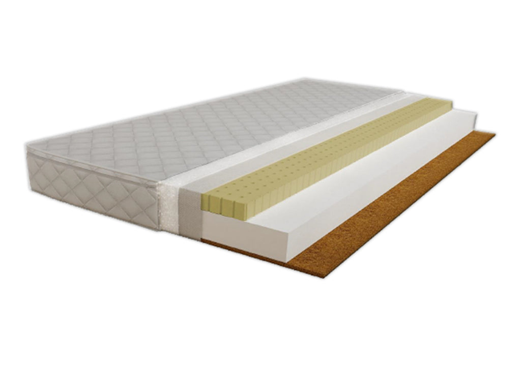 Composants d'un matelas en mousse hybride.