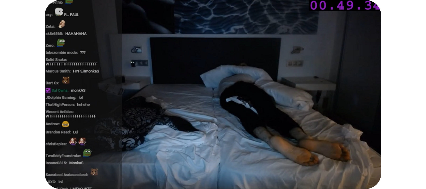 Paul Denino Ice Poseidon Sleeping Live Twitch.