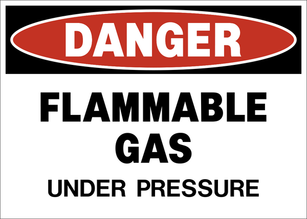 gas under pressure sign