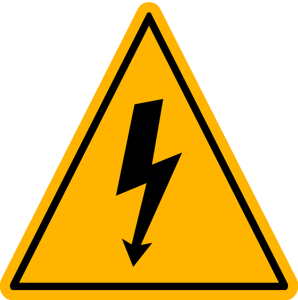 Caution - High Voltage - Western Safety Sign