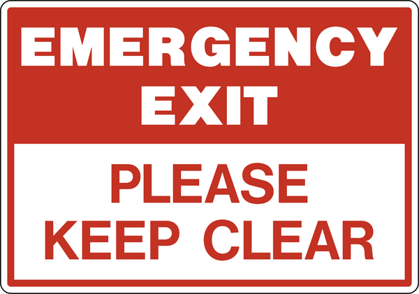 Emergency Exit – Western Safety Sign