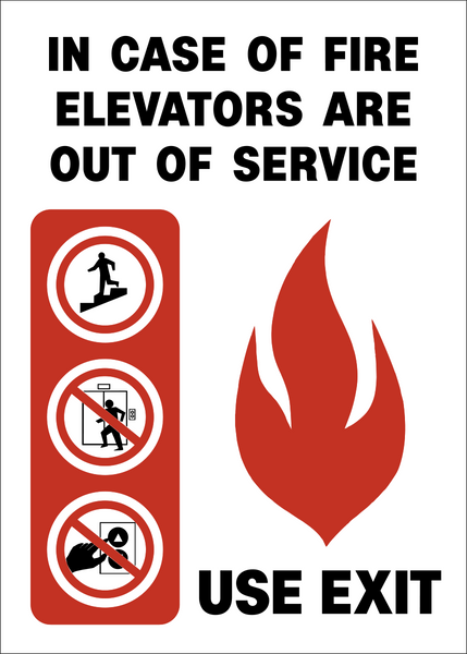 In Case of Fire B – Western Safety Sign