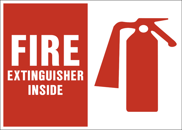 fire extinguisher inside