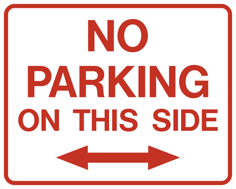 parking side sign