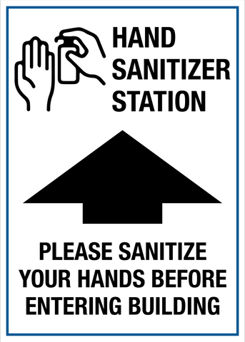 Hand Sanitizer Station Western Safety Sign