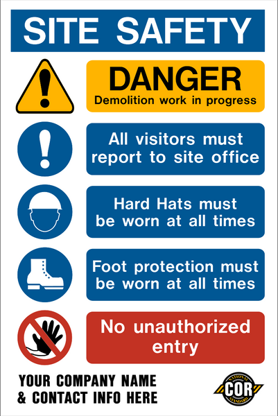 Site Safety PPE-C – Western Safety Sign