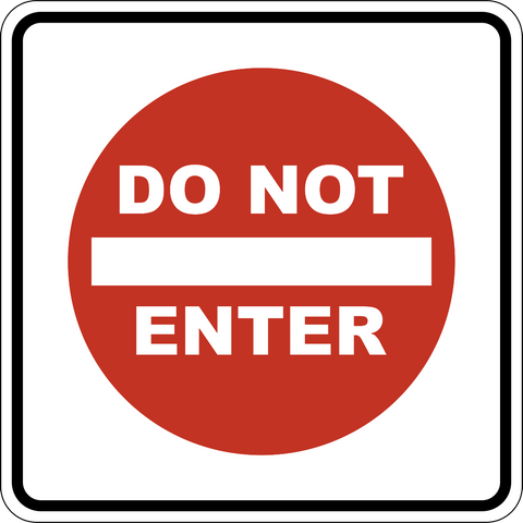 Rb-23 A - Do Not Enter – Western Safety Sign