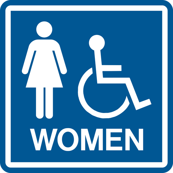 Washroom Women Accessible – Western Safety Sign