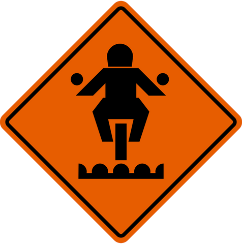 Tc 47 Grooved Road Western Safety Sign